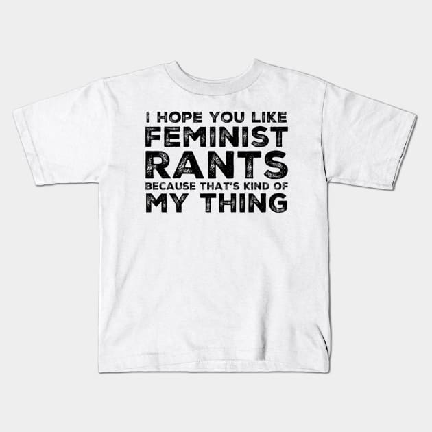 Jess Day Feminist Rants Kids T-Shirt by voidstickers